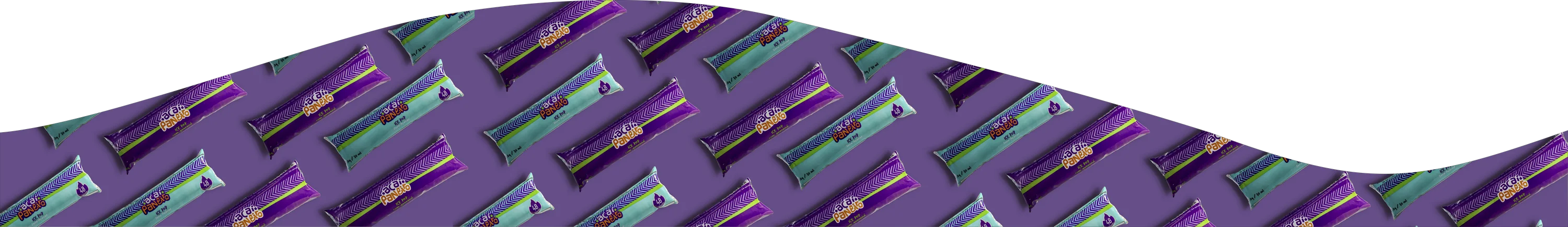 Textura de Ice Pop em saquinhos: guaraná, guaraná zero açúcar e creme Ninho