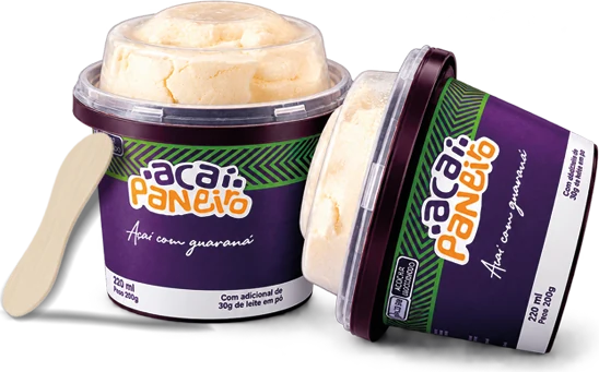 Potes de açaí 220 ml com pazinha